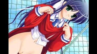 A hot girl with big boobs is slowly removing her clothes and panties