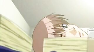 Hentai girl with big eyes knows how to please
