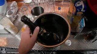 A nice slut with big tits gets her cunt full of sticky sperm