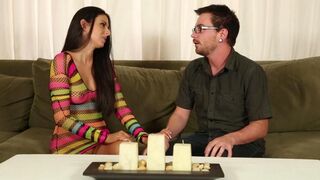 A sexy girl acts as a massage master for a botanist in this hot video