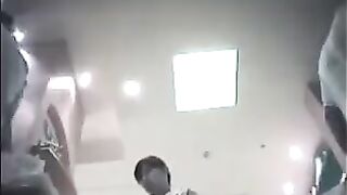 A girl was paying at the shop and was secretly filming