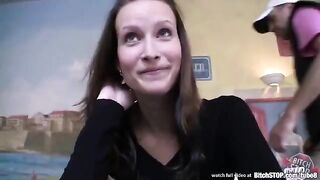 Guy paid for sex and fucked in public toilet