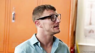The student has sex with her math teacher on the table