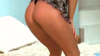 A young Russian debauchery shows her body and strips on camera