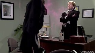 The boss forcibly fucked his employee on the office table