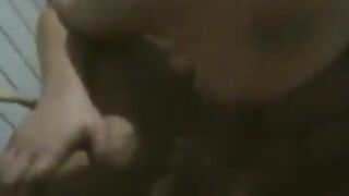 A BBW woman danced naked in front of her husband, showcasing her curves