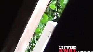 Redhead with cute bouncy tits plays with herself on camera