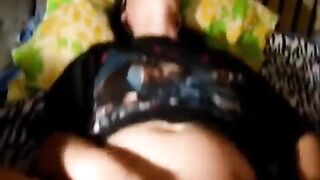 A cute girl has sex with her boyfriend on the camera at home