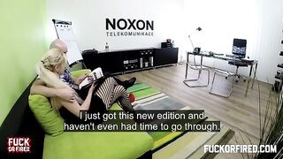 Fucking at work is done properly and looks great