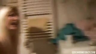 A group of guys fucked a bunch of sluts at a wild Czech party