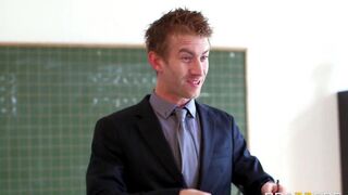 The student was punished by a teacher in a steamy encounter