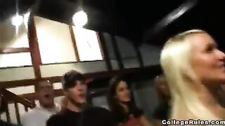 Girls get drunk and have sex at a wild party