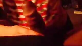 A girl made a blowjob at home for her lover
