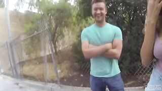 The guy fucked on the camera in public place