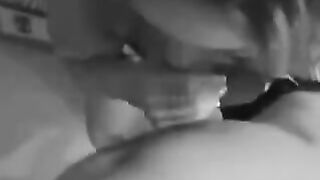 The girl is not embarrassed to take a penis and sperm in her mouth