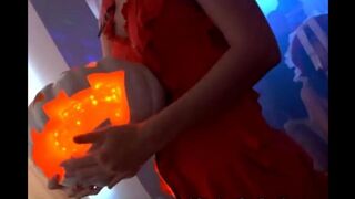 A group of students fucked each other at a Halloween party