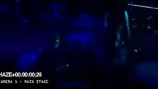 Bunch of wet pussies gets fucked in the club on a hot evening