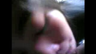 Careful Chinese girl accidentally broke her boyfriend's dick in her mouth