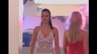 Models arrange an orgy after their erotic show