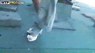 The tourist gave his Pikaper to fuck in the ass in the mountains