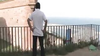 Group sex in public place with young beautiful girls, full of energy and passion