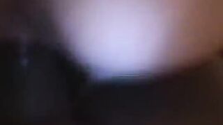 Negro dude with huge cock fucks Latina on the bed