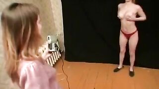 Two delicious Russian lesbians play different exciting games to get excited