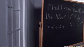 The student managed to seduce the teacher and fucked her hard