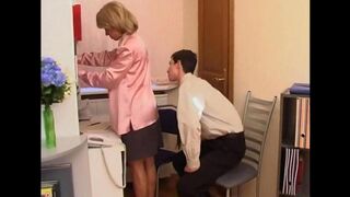 A mother introduces her son to a friend in a steamy Russian encounter