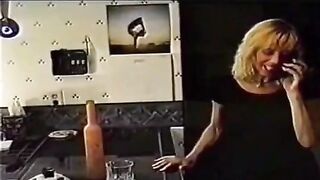 A negro guy fucked his wife wearing sexy stockings and she came