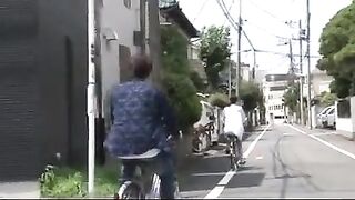 A Japanese girl was fucked by a traitor in a steamy scene