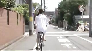 A Japanese girl was fucked by a traitor in a steamy scene