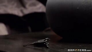 The guy fucked the girl whose legs were tied to bed