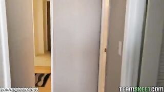 A random guy hooked a girl in the hostel and fucked her hard