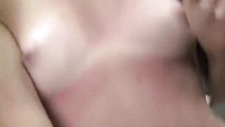 First-time anal sex experience for a young brunette at a casting session