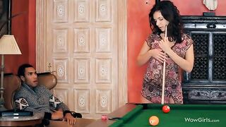 The guy made a cunnilingus on the slim and sexy girl, bringing intense pleasure