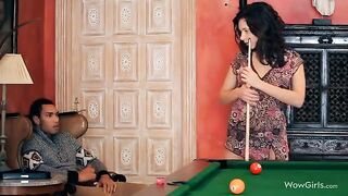 The guy made a cunnilingus on the slim and sexy girl, bringing intense pleasure