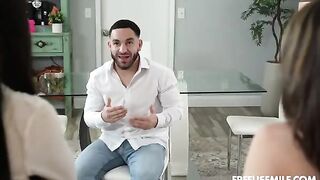 Also, or something to become a call boy! - Kitchen sex with a brunette beauty