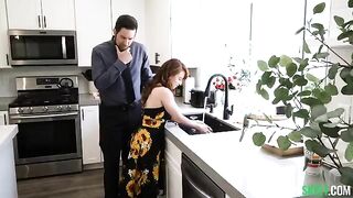But is my pussy now in your jurisdiction? Kitchen sex with a married couple