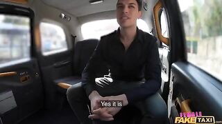 The taxi driver picked up a passenger and took him for a ride