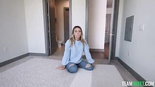 The sexy blonde fucks deeply, showcasing her intense passion in POV style
