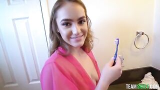 The only thing she loves is to be silenced by a cock