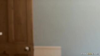 A hot girl has sex right in the shower for the last time