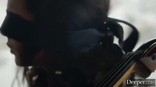 The boss fucks his secretary on the table in the office, accelerating passion
