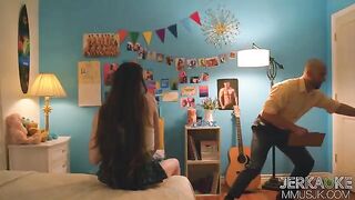 A college girl breaks the rule and has sex with a professor