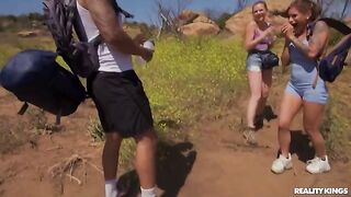 A short time ago, our hiker was captured in a compromising situation