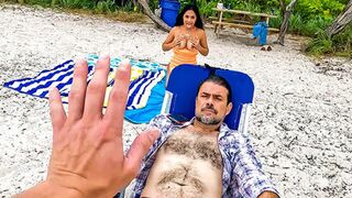 Labor Day became not so lame after meeting sexy Latina on the beach