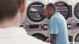 A girl does not do laundry but she gets intimate with her neighbor