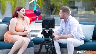 Natasha Nice got her asshole gapped in an interview scene