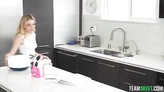 She gets what she wants, a piece of cake